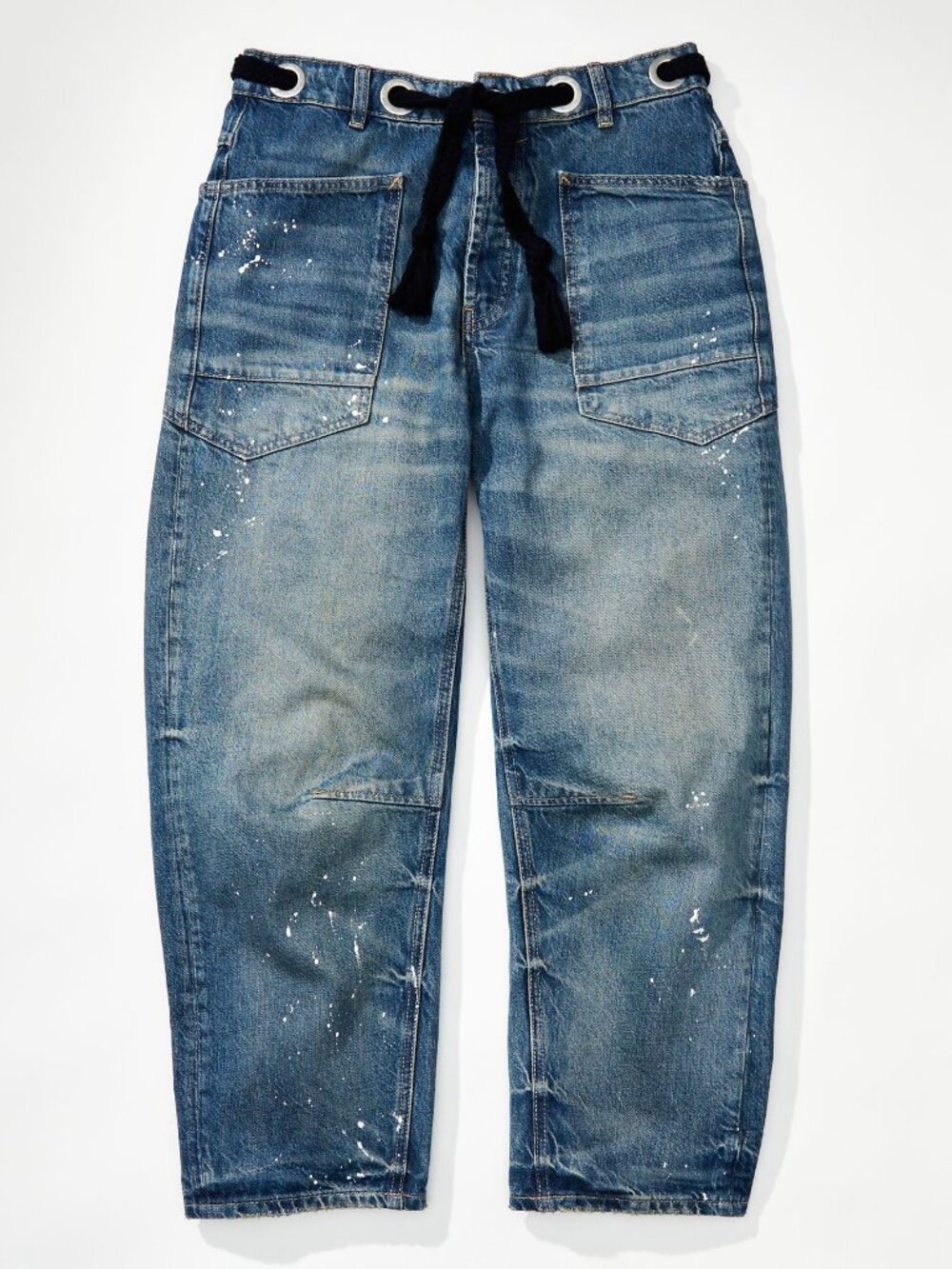 Free People We The Free Moxie Pull-On Barrel Jeans - Picture 2 of 9